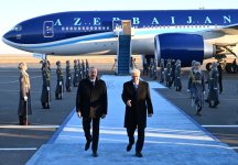 President Ilham Aliyev arrives in Kazakhstan for state visit (PHOTO/VIDEO)