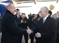 President Ilham Aliyev arrives in Kazakhstan for state visit (PHOTO/VIDEO)