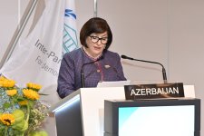 Azerbaijani parliament speaker addresses 151st Assembly of IPU (PHOTO)
