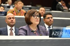Azerbaijani parliament speaker addresses 151st Assembly of IPU (PHOTO)