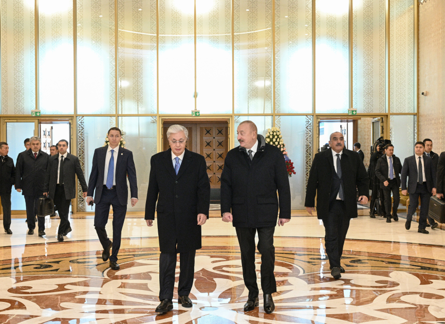 President Ilham Aliyev arrives in Kazakhstan for state visit (PHOTO/VIDEO)