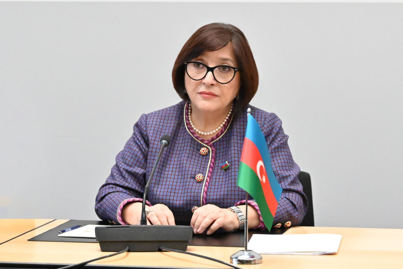 Azerbaijani parliament speaker meets with speakers of parliaments of Namibia and Bosnia and Herzegovina (PHOTO)