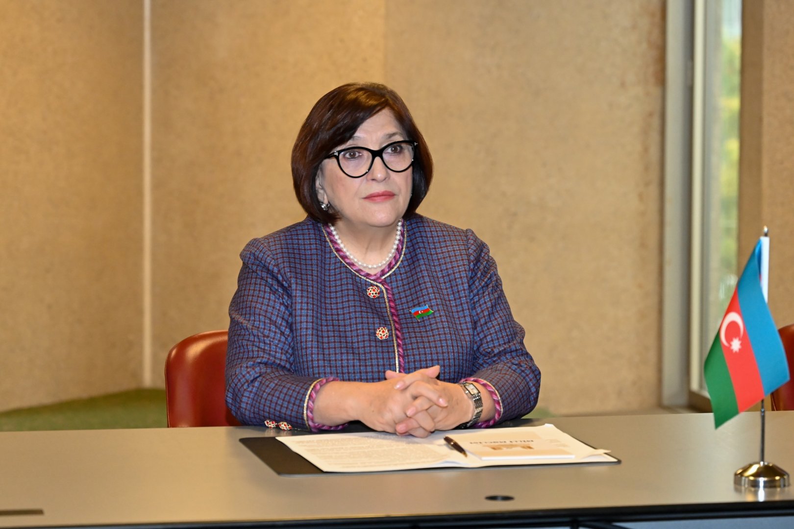 Azerbaijani parliament speaker meets with speakers of parliaments of Namibia and Bosnia and Herzegovina (PHOTO)