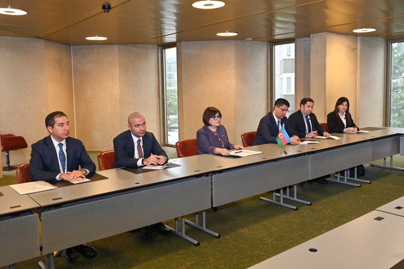 Azerbaijani parliament speaker meets with speakers of parliaments of Namibia and Bosnia and Herzegovina (PHOTO)
