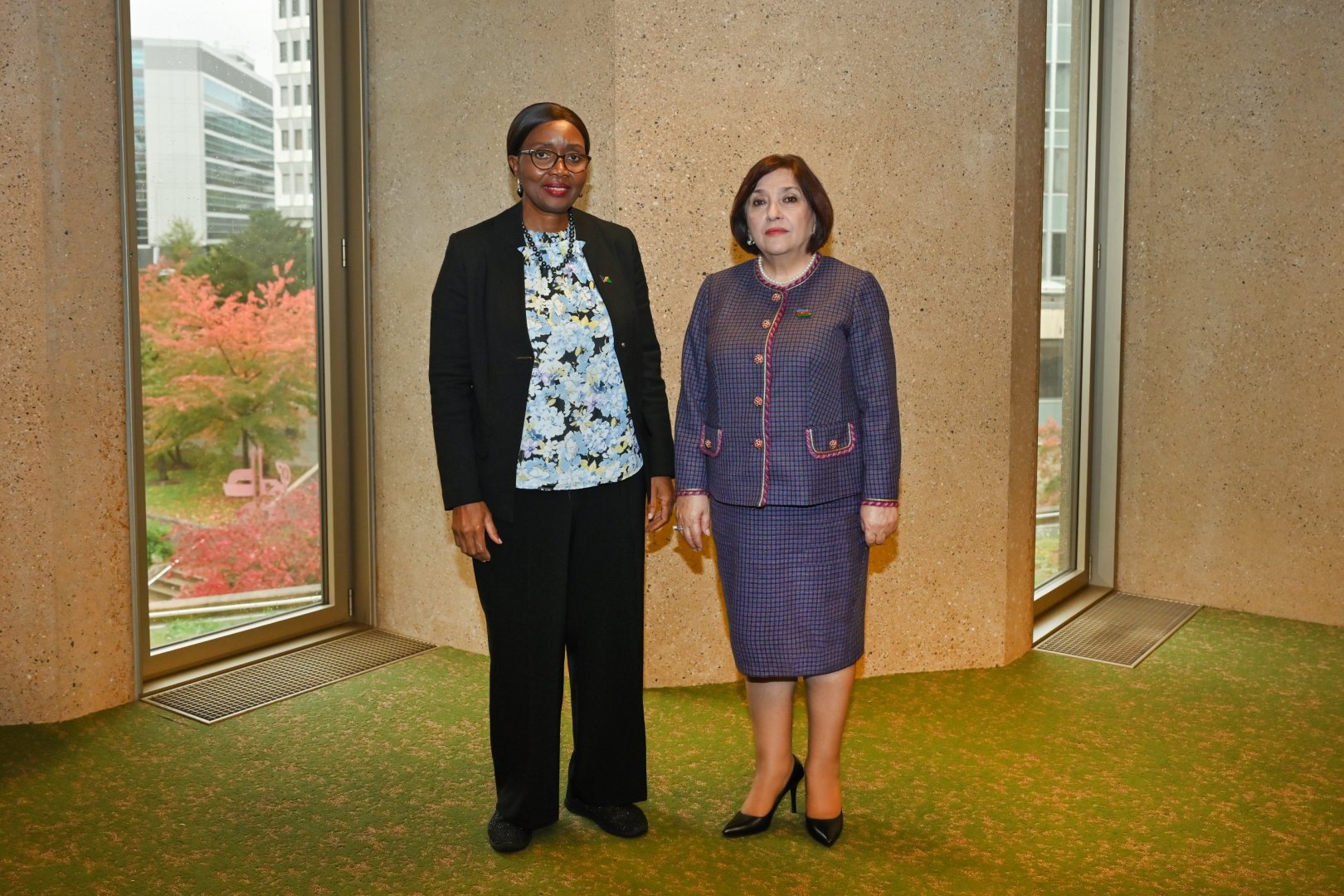 Azerbaijani parliament speaker meets with speakers of parliaments of Namibia and Bosnia and Herzegovina (PHOTO)