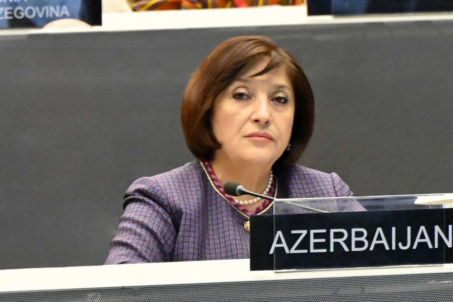 Azerbaijani parliament speaker addresses 151st Assembly of IPU (PHOTO)