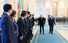 Astana hosts official welcome ceremony for President Ilham Aliyev (PHOTO)