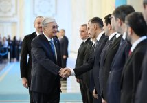 Astana hosts official welcome ceremony for President Ilham Aliyev (PHOTO)