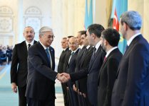 Astana hosts official welcome ceremony for President Ilham Aliyev (PHOTO)