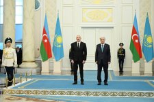 Astana hosts official welcome ceremony for President Ilham Aliyev (PHOTO)