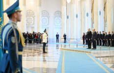 Astana hosts official welcome ceremony for President Ilham Aliyev (PHOTO)