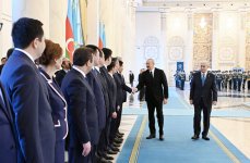 Astana hosts official welcome ceremony for President Ilham Aliyev (PHOTO)