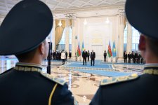Astana hosts official welcome ceremony for President Ilham Aliyev (PHOTO)