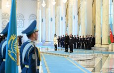 Astana hosts official welcome ceremony for President Ilham Aliyev (PHOTO)