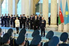 Astana hosts official welcome ceremony for President Ilham Aliyev (PHOTO)