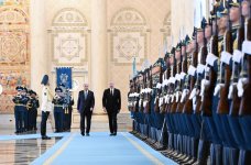 Astana hosts official welcome ceremony for President Ilham Aliyev (PHOTO)