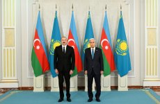 Astana hosts official welcome ceremony for President Ilham Aliyev (PHOTO)