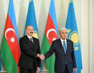 Astana hosts official welcome ceremony for President Ilham Aliyev (PHOTO)