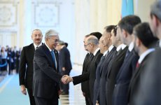 Astana hosts official welcome ceremony for President Ilham Aliyev (PHOTO)
