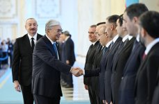Astana hosts official welcome ceremony for President Ilham Aliyev (PHOTO)