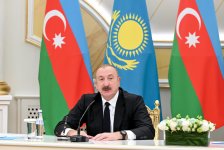 President Ilham Aliyev, President Kassym-Jomart Tokayev make press statements (PHOTO)