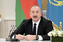 President Ilham Aliyev, President Kassym-Jomart Tokayev make press statements (PHOTO)