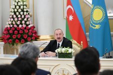 President Ilham Aliyev, President Kassym-Jomart Tokayev make press statements (PHOTO)