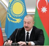 Azerbaijan, Kazakhstan exchange documents (PHOTO/VIDEO)