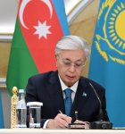 Azerbaijan, Kazakhstan exchange documents (PHOTO/VIDEO)