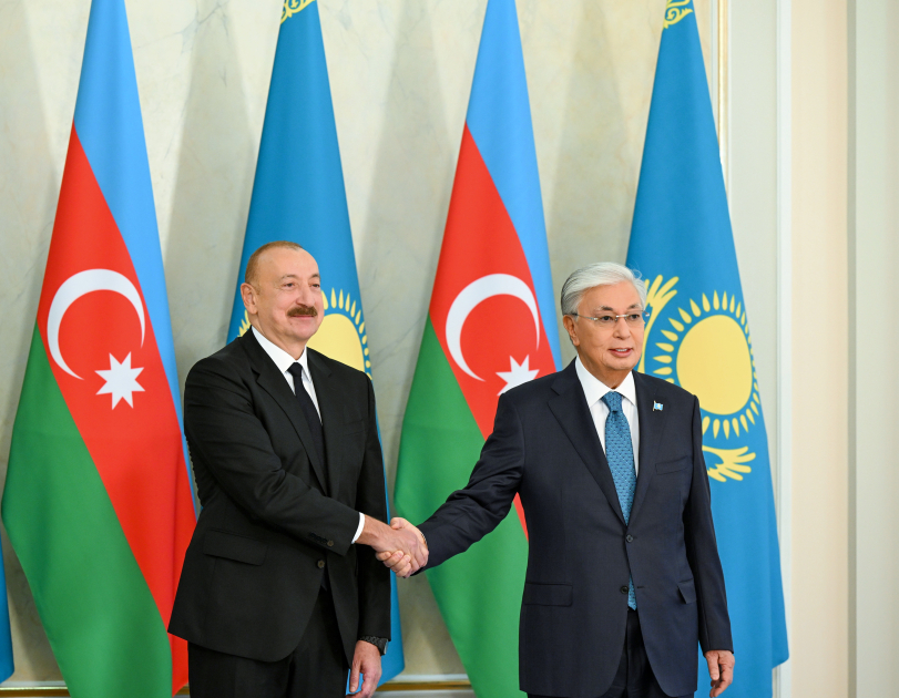Astana hosts official welcome ceremony for President Ilham Aliyev (PHOTO)