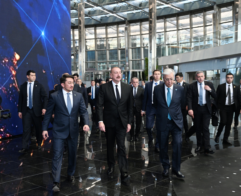 President Ilham Aliyev, President Kassym-Jomart Tokayev visit “Alem.ai” International Artificial Intelligence Center in Astana (PHOTO/VIDEO)