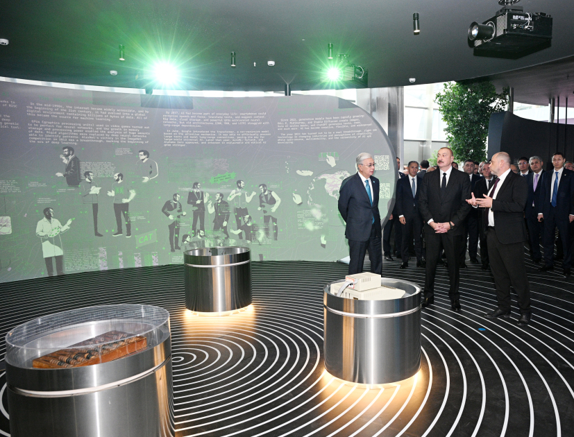 President Ilham Aliyev, President Kassym-Jomart Tokayev visit “Alem.ai” International Artificial Intelligence Center in Astana (PHOTO/VIDEO)