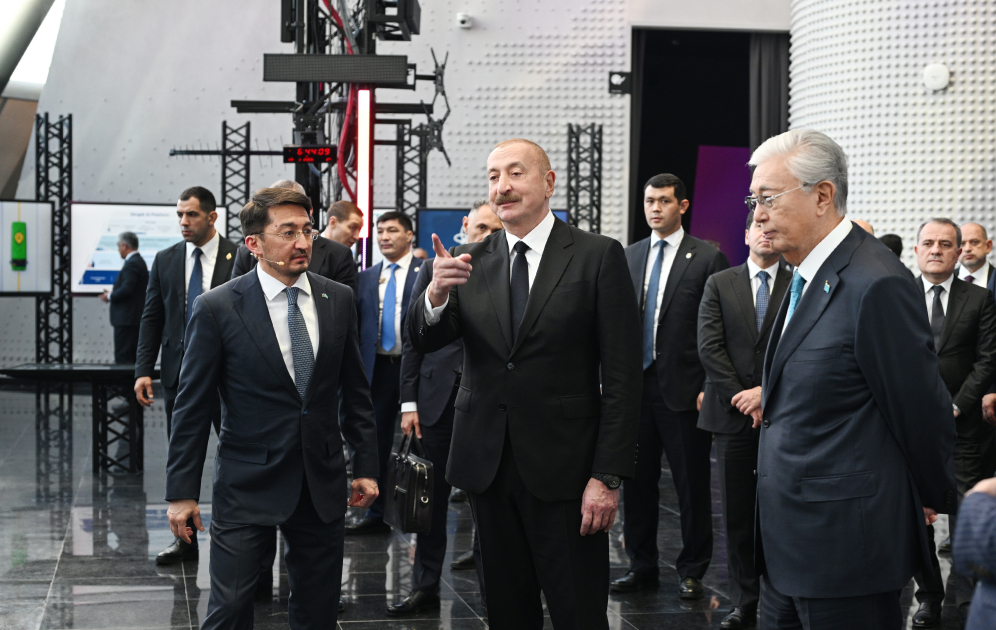 President Ilham Aliyev, President Kassym-Jomart Tokayev visit “Alem.ai” International Artificial Intelligence Center in Astana (PHOTO/VIDEO)