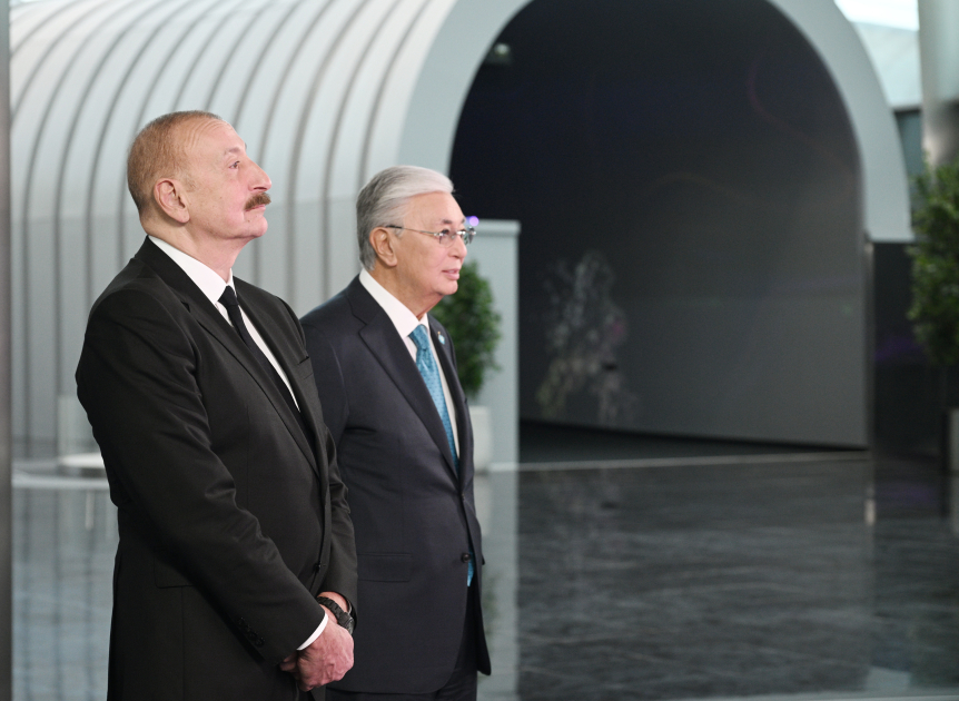 President Ilham Aliyev, President Kassym-Jomart Tokayev visit “Alem.ai” International Artificial Intelligence Center in Astana (PHOTO/VIDEO)