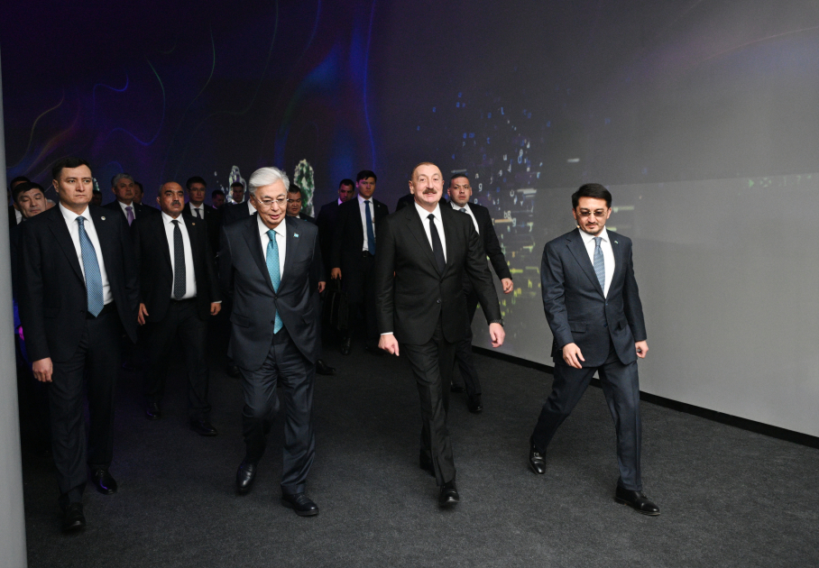 President Ilham Aliyev, President Kassym-Jomart Tokayev visit “Alem.ai” International Artificial Intelligence Center in Astana (PHOTO/VIDEO)