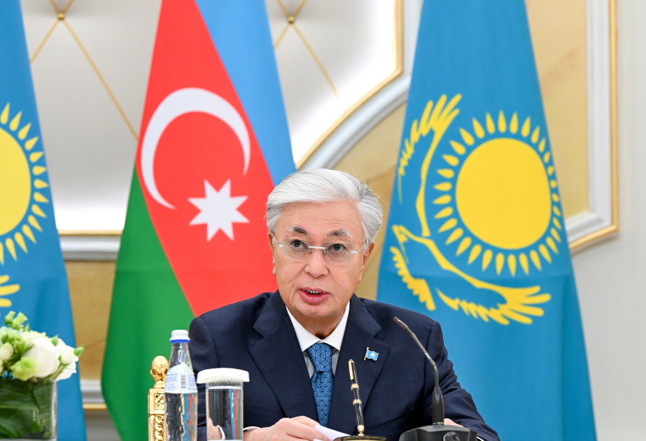 Kazakhstan, Azerbaijan aim to raise bilateral trade turnover to $1B in the near future - President Tokayev