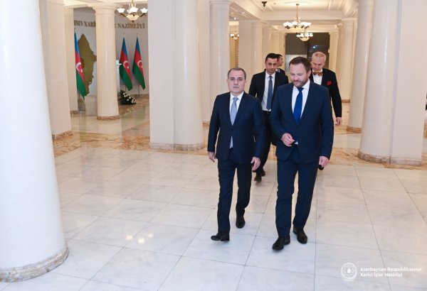 Azerbaijan, Estonia FMs hold meetings (PHOTO)