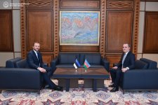 Azerbaijan, Estonia FMs hold meetings (PHOTO)
