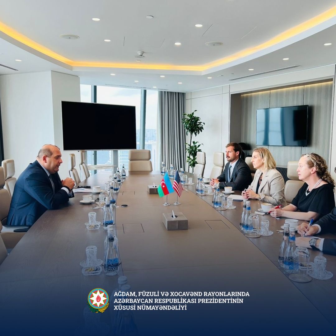 Azerbaijan's special presidential rep, U.S. Chargé d'Affaires debate visit to liberated areas (PHOTO)