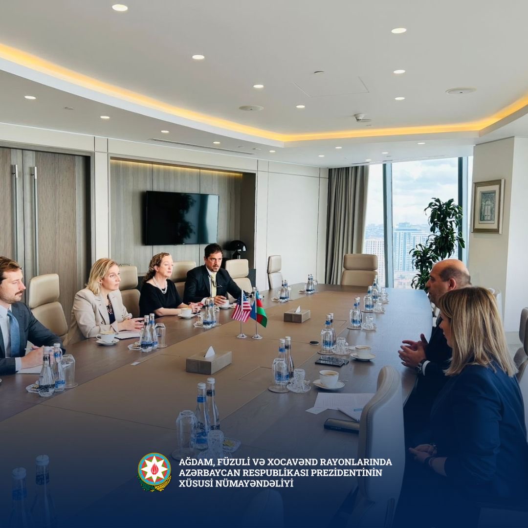 Azerbaijan's special presidential rep, U.S. Chargé d'Affaires debate visit to liberated areas (PHOTO)