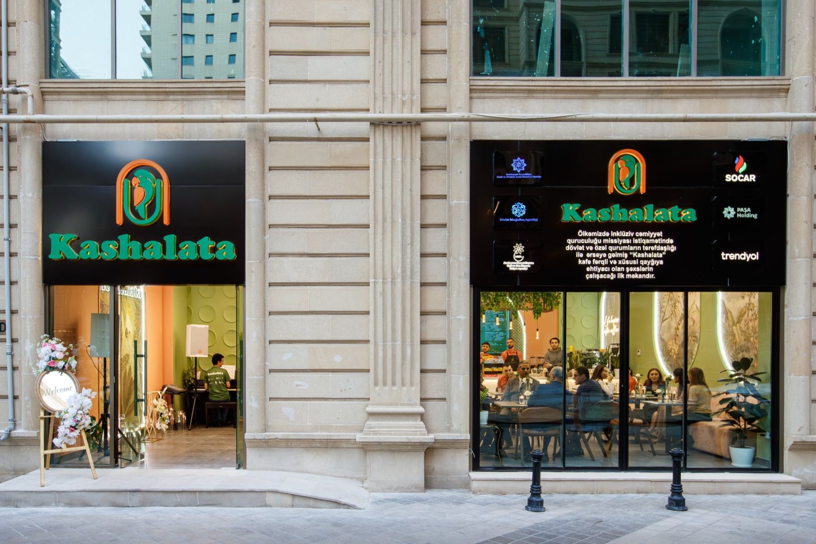 The first inclusive café in Baku, “Kashalata”, continues its operations
