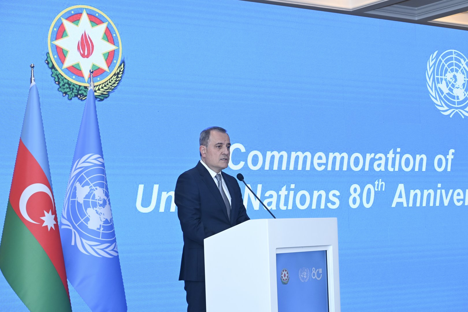 Azerbaijani FM highlights UN’s role in global diplomacy at 80th anniversary event in Baku (PHOTO)
