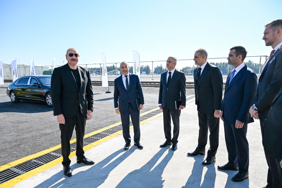 President Ilham Aliyev attends inauguration of barley malt processing facility in Imishli (PHOTO/VIDEO)