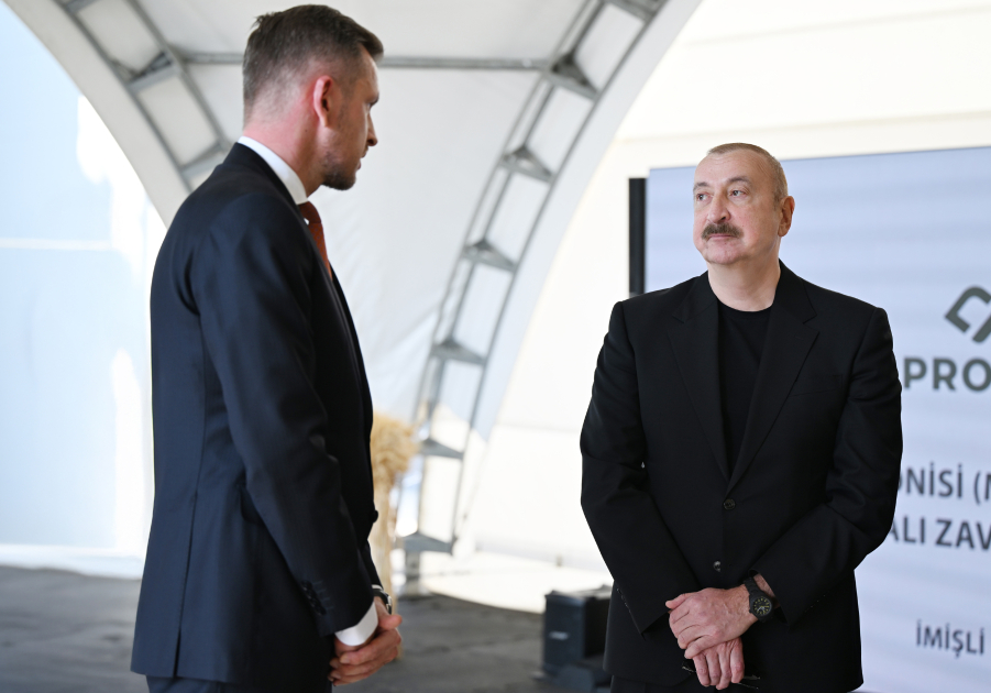 President Ilham Aliyev attends inauguration of barley malt processing facility in Imishli (PHOTO/VIDEO)
