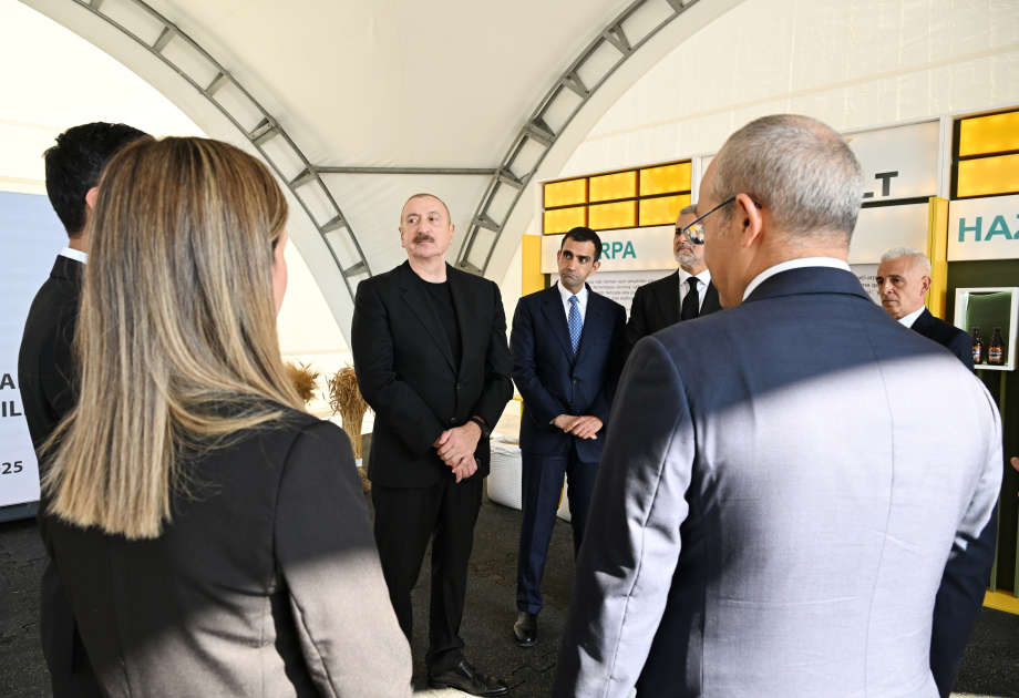 President Ilham Aliyev attends inauguration of barley malt processing facility in Imishli (PHOTO/VIDEO)