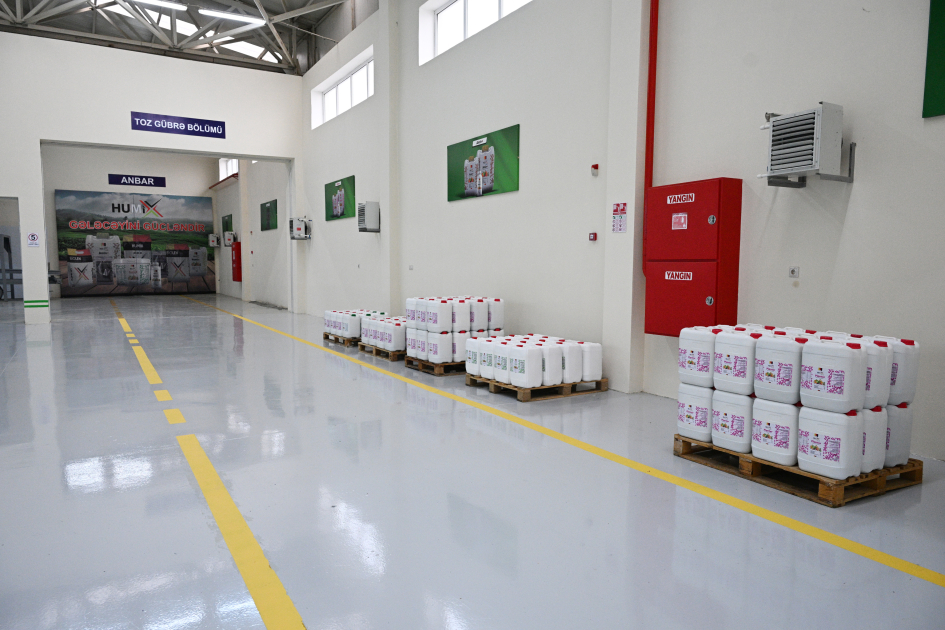 President Ilham Aliyev visits agrochemical production facility in Sabirabad (PHOTO/VIDEO)