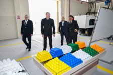 President Ilham Aliyev visits water filter production facility in Sabirabad (PHOTO/VIDEO)