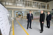 President Ilham Aliyev visits seed processing facility in Sabirabad Industrial District (PHOTO/VIDEO)