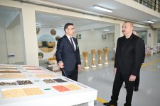 President Ilham Aliyev visits seed processing facility in Sabirabad Industrial District (PHOTO/VIDEO)