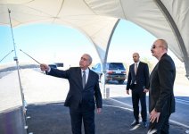 President Ilham Aliyev attends opening of highway to “Shafag” Solar Power Plant in Jabrayil district (PHOTO)